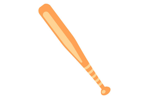 Baseball Bat Icon: A Fun, Versatile Design for Sporty Embroidery Projects
