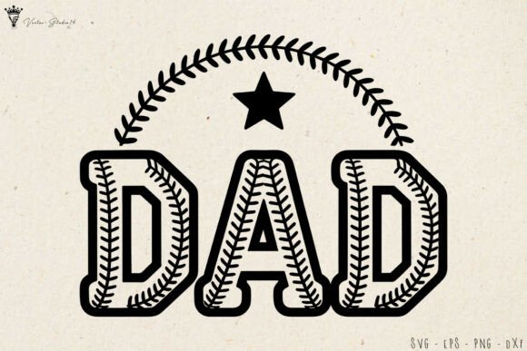 Baseball Dad SVG: A Stylish Sports-Themed Design for Craft and Merchandise Projects
