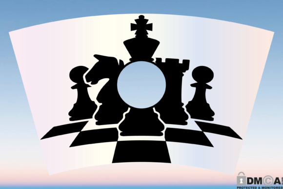 Chess Board Game 24oz Venti Cup Wrap SVG – A Strategic Move for Brand Graphics & Print Templates