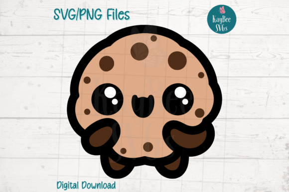 Cute Chocolate Chip Cookie Graphics for Crafts & Digital Selling
