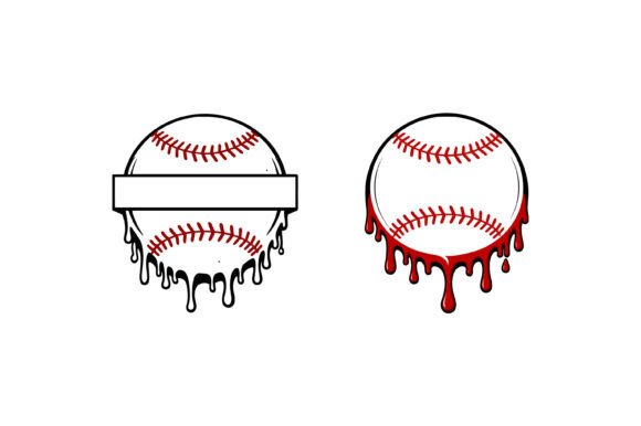 Dripping Baseball Graphic Design Set: A Designer’s Real-World Take