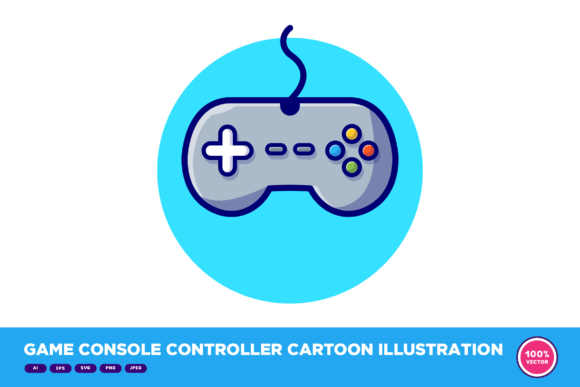 Game Console Controller Cartoon