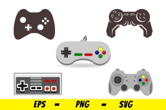 Game Controller Illustration: A Versatile Graphic for Crafters & Etsy Sellers