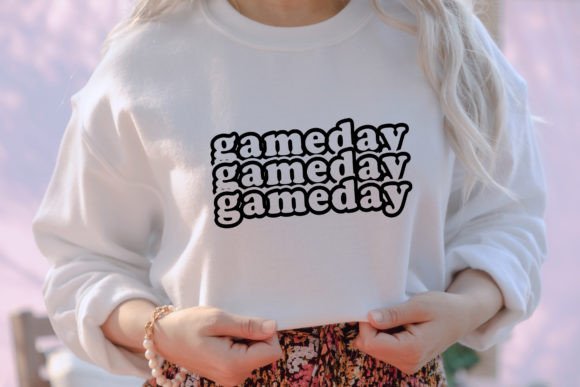 Game Day SVG - Stacked Font for Crafts & Graphics