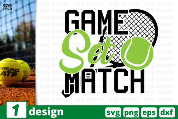 Game Set Match: A Craft-Ready Graphic for Cricut & Silhouette Designers