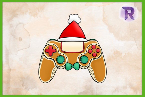 Ginger Game Controller Christmas PNG for Crafts & Graphics