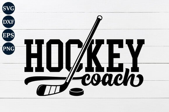 Hockey Coach SVG PNG for Crafts & Graphics Projects