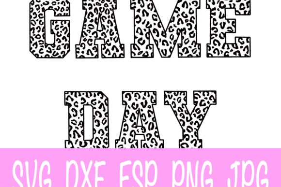 Leopard Game Day SVG: Bold Graphics for Crafts & Creative Projects