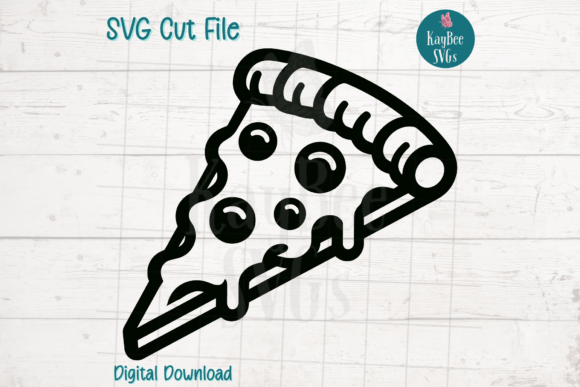 Slice of Pizza SVG Cut File for Crafts & Graphics