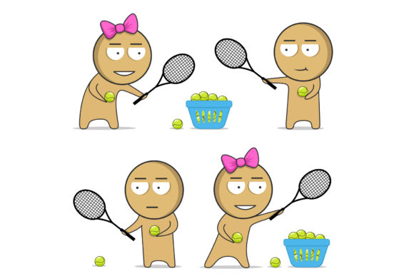 Tennis Clipart & Sports Graphics for Blog Design and Editorial Publishing